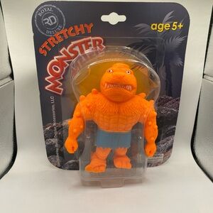Orange Beast Stretchy Monster Figure. Stress Relief. Fidget Toy.
